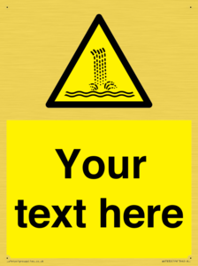 Custom warning artificial waterfall